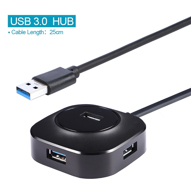 3 0 Usb Hub Usb 3.0 Splitter Multi Usb Meerdere Poort Extender Multi-Hub 2.0 Usb3.0 Hab Adapter Voor home Pc Computer Accessoires: USB 3.0 25CM