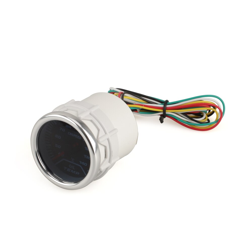 Oil temp gauge 2"(52mm) Smoke len 40-140 C degree pointer Oil temp gauge Car meter with sensor YC101229
