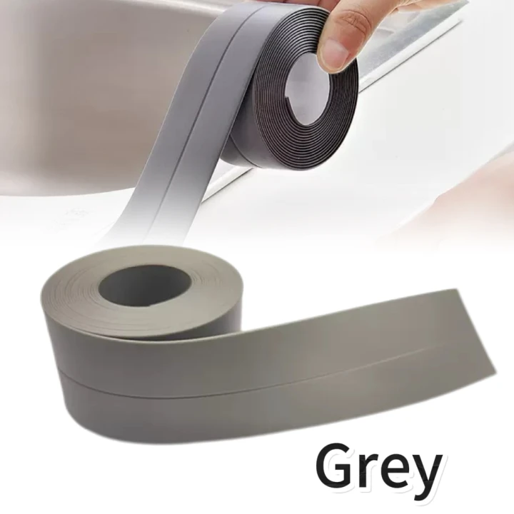 Badewannen-Eckendichtband, PVC, wasserdicht, Wandaufkleber, selbstklebend, für Toilette, Badezimmer, Küche, Zubehör, Dusche, Bad: Orange / 1mm / 1m