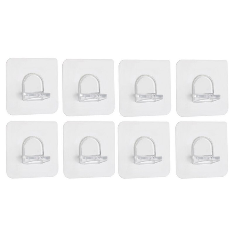 4/8Pcs Plastic Shelf Support Clips Adhesive Pegs Closet Cabinet Shelf Support Clips Wall Hanger For Kitchen Bathroom Wardrob: B 8PCS