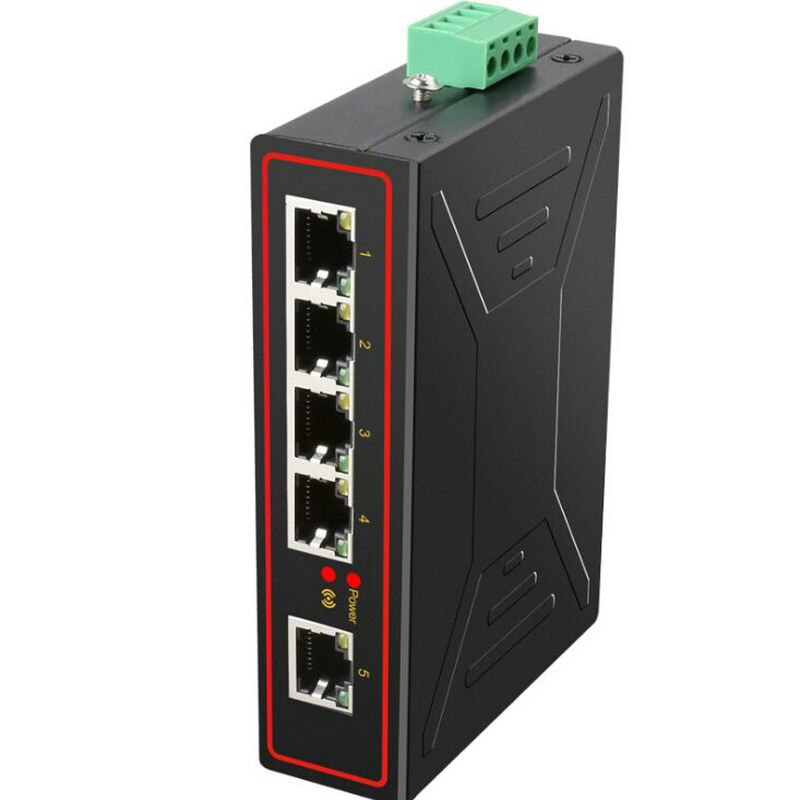 5 Port 10/100/1000 Mbps Industriële Netwerk Switch Gigabit Lan Adapter