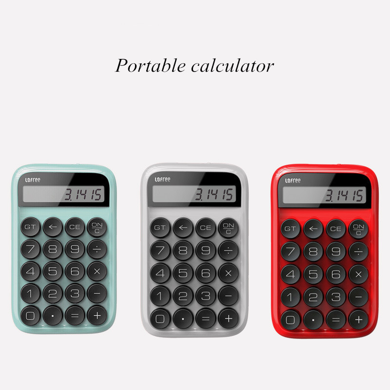 4 Colors Lofree Calculator Vintage Decompressed Detachable Keycap Intelligent Shutdown Portable Mini Student Office Calculation