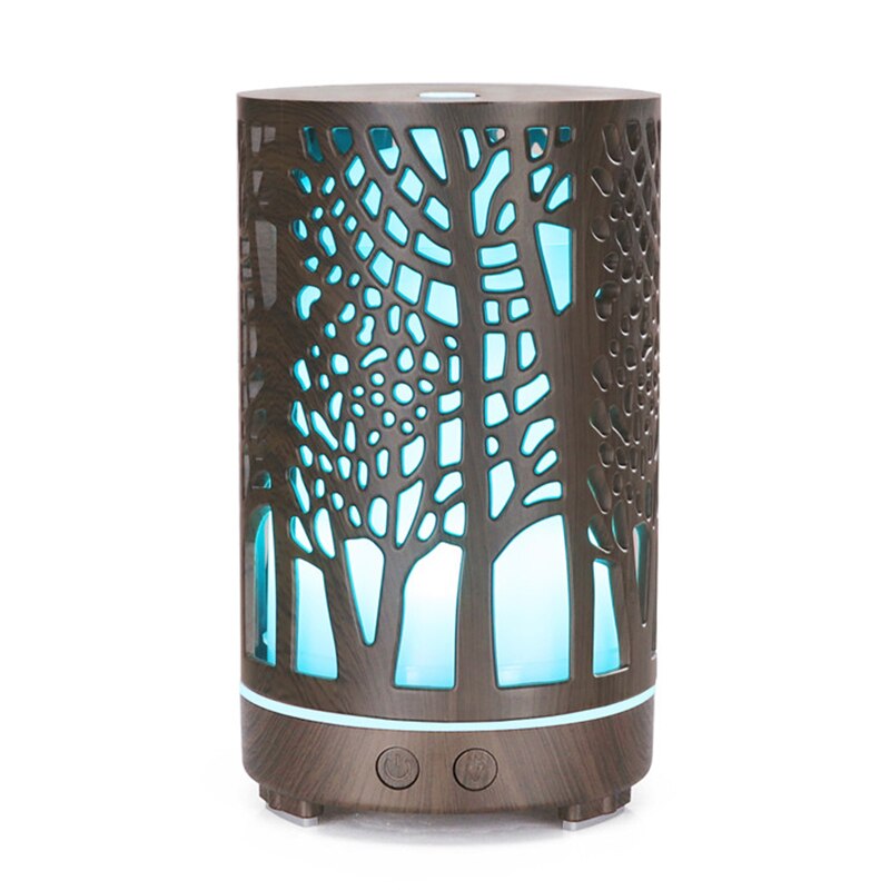 Air Humidifier Aroma Essential Oil Diffuser 7 Colors LED night Light cool mist maker Aromatherapy for Home office bedroom: Red / EU