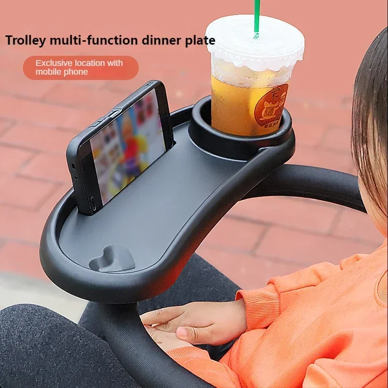 Suporte de copo para carrinho 3 em 1, bandeja universal para mesa de jantar, coletor de lanche e suporte para bebidas para crianças pequenas