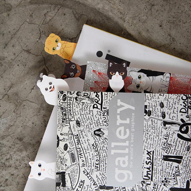 Mini mignon Kawaii dessin animé animaux chat Panda bloc-Notes Notes autocollantes mémo cahier papeterie Note papier autocollants fournitures scolaires
