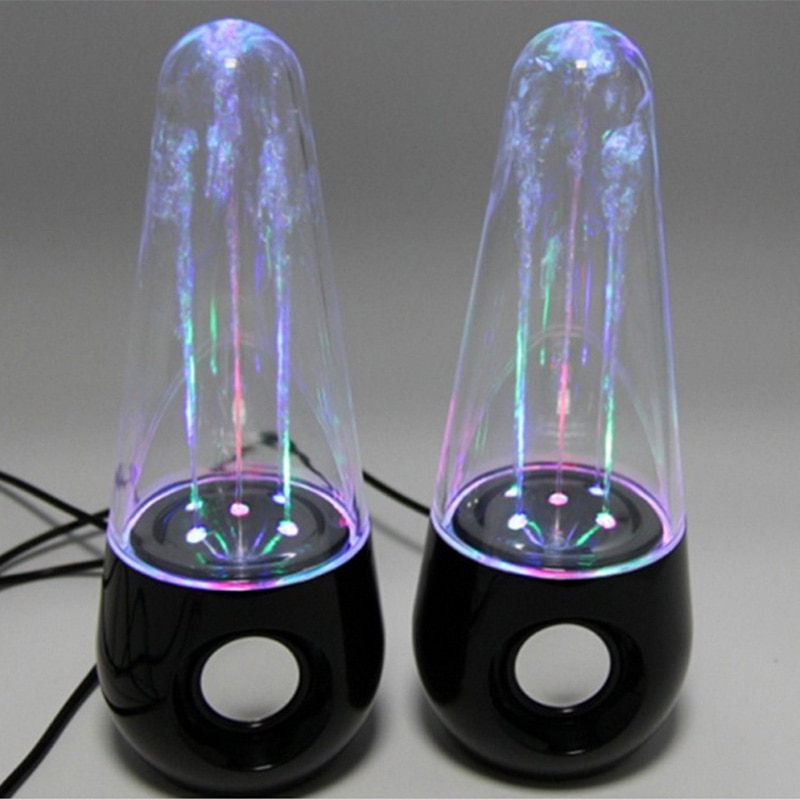 Led Licht Water Dansen Speakers Fontein Speaker Hifi Stereo Soundbox 3D Surround Luidspreker Voor Pc Telefoon Tablet Spel Speler