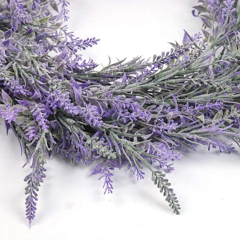 Lavendel Krans Voor Voordeur Kunstmatige Voor Alle Seizoenen Indoor Outdoor Bloemen Krans Voor Wedding Party Thuis Wall Decor