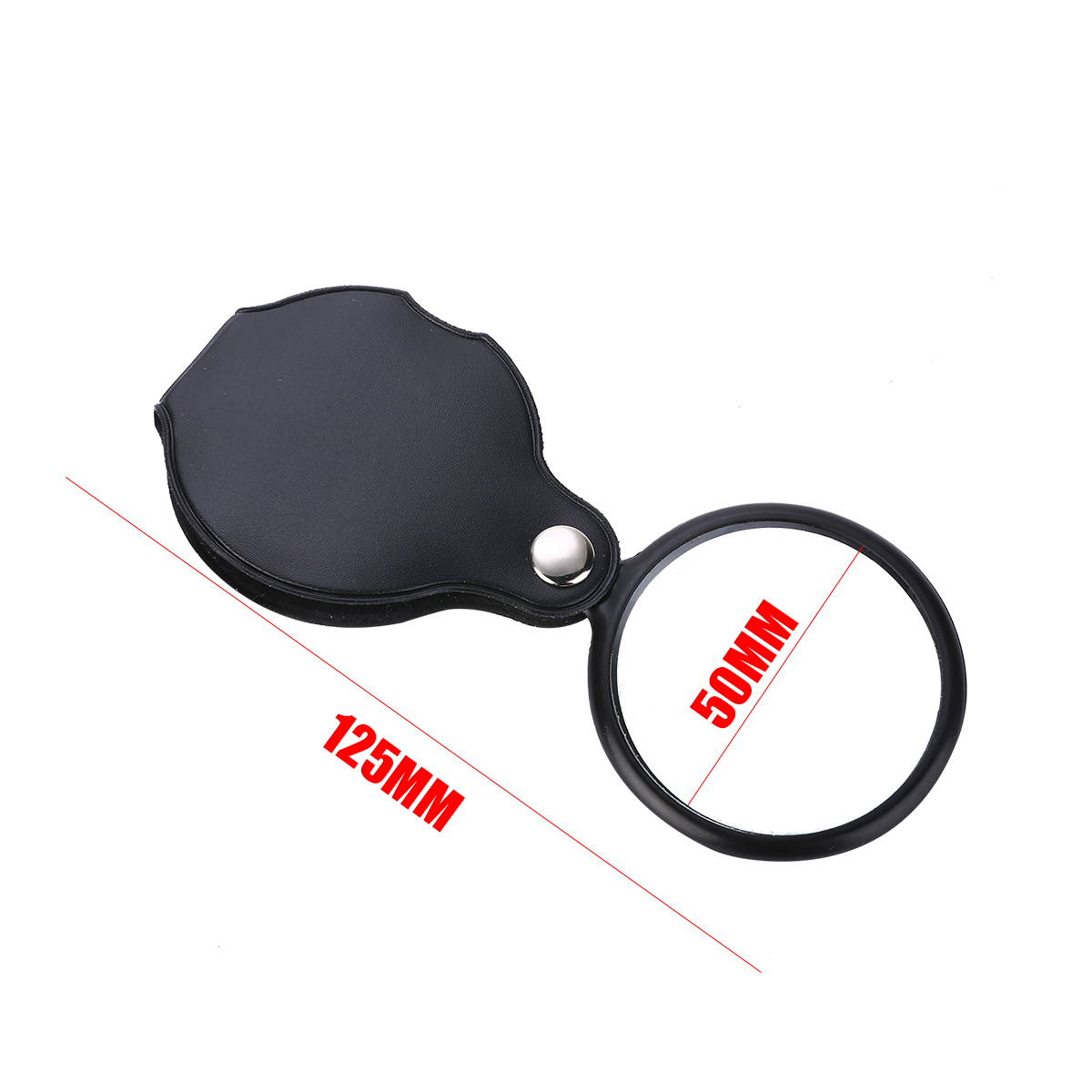 Draagbare 5-10X Vergrootglas Pocket Handheld Vergrootglas voor Sieraden Krant Boek Lezen 50mm Eye Loep Glas Tool