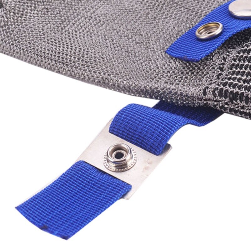 Malla de Metal de acero inoxidable, guante resistente a cortes de seguridad y cortes, talla M, nivel de protección de alto rendimiento 5