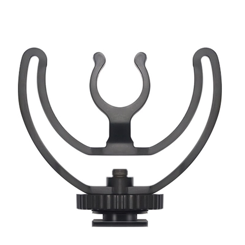 Camera Shoe Shock Mount with Rycote Lyre Bracket for Rode VideoMicro VideoMic Me Microphone: Black