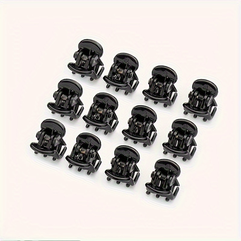 10 stk. /20 stk. /30 stk. hårspænder med knækkede hårspænder, hårspænder til børn på siden, mini sorte hårspænder, små pandehårsspænder, plastik