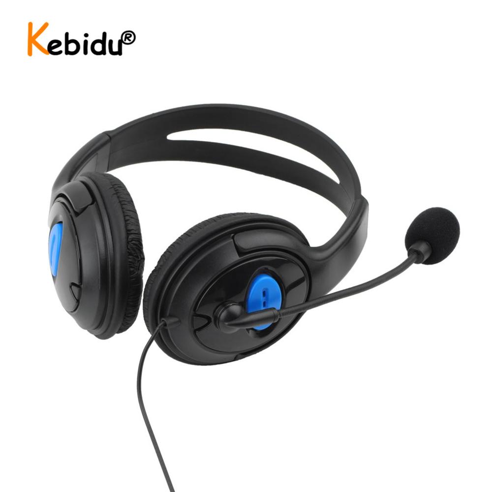Kebidu 3.5 Mm Wired Gaming Hoofdtelefoon Met Mic Voor PS4 Sony Playstation 4 Eaphones Voor Pc Computer Game Headset