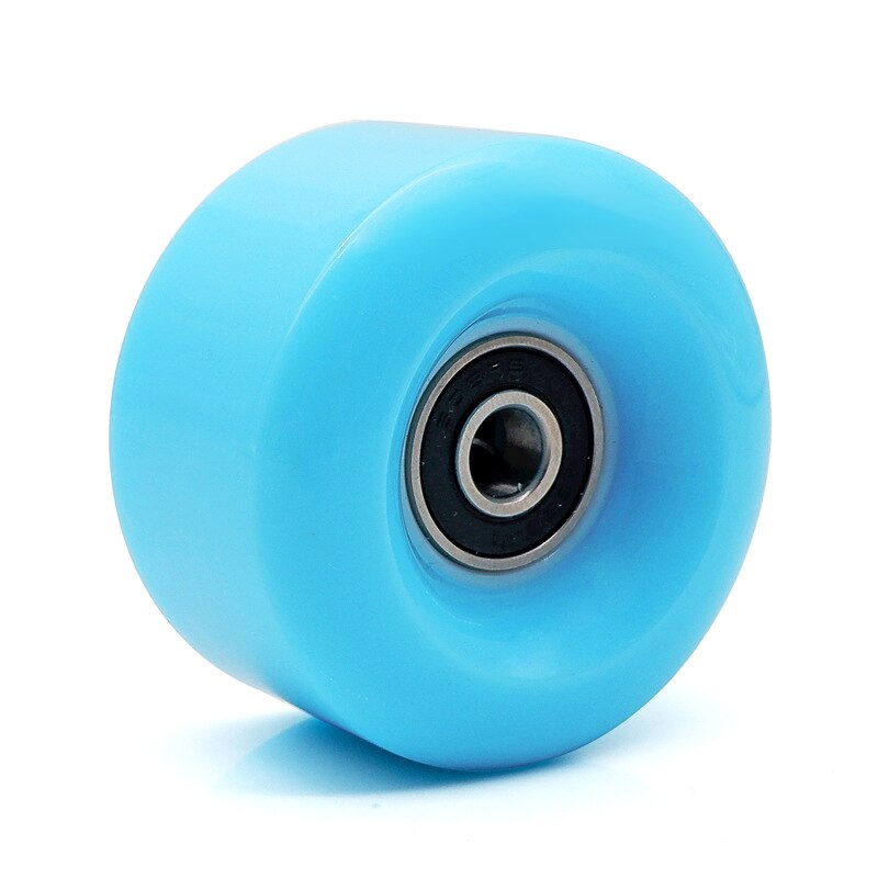 Pu Rubber Skate Wheels 4 Pcs/Set Hardwearing Roller Skate Wheels Sliding Skating Quad Roller Skateboard Skates Accessories: blue