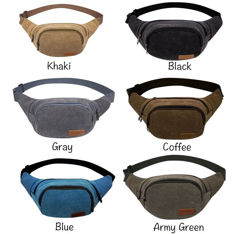 Vintage heren canvas heuptasjes heuptasje heren casual heuptasjes dames tas portemonnee kleine tassen zzq 01
