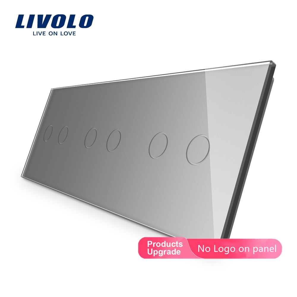 Livolo Parel Kristal Glas Voor Diy Switch,223Mm * 80Mm, Eu Standaard Glazen Plaat, triple Glas Panel,C7-C2/C2/C2-11/12/13/15