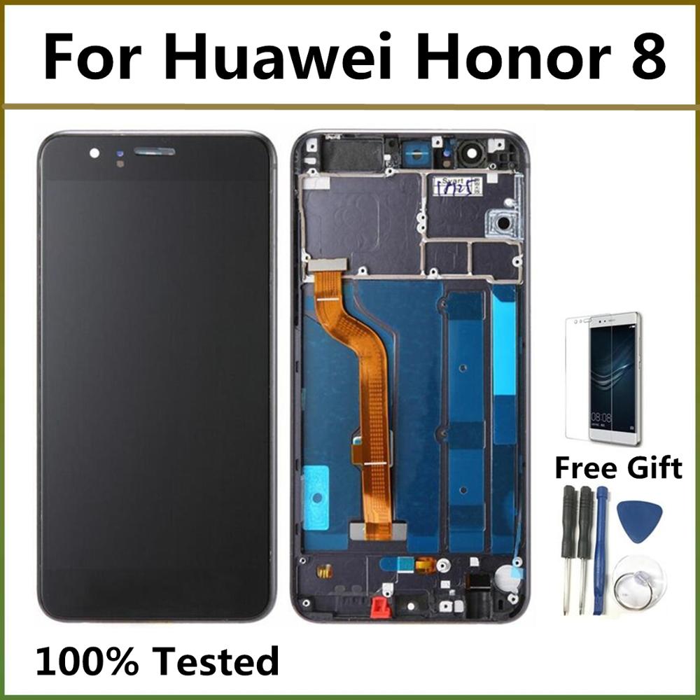 5,2 ''Honor 8 pantalla LCD AAA LCD pantalla digitalizador de Panel de vidrio de la Asamblea para Huawei Honor 8 FRD-L19 FRD-L09
