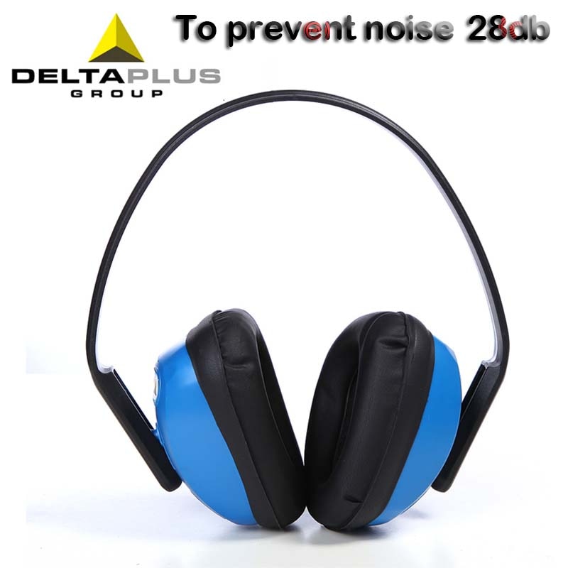 Deltaplus 28db Blauw Veiligheid Oorbeschermer Geluiddichte Anti-geluid Slapen Schieten Oordopjes Professionele Industriële Hoofdtelefoon