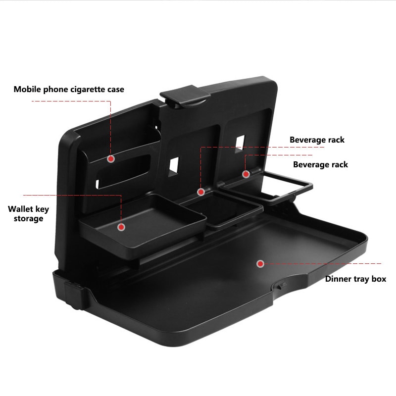 Universele Achterbank Bekerhouder Auto Bekerhouder Bekerhouder Opvouwbaar Car Seat Back Baby Bekerhouder Kids Auto Tafel Lade tafel