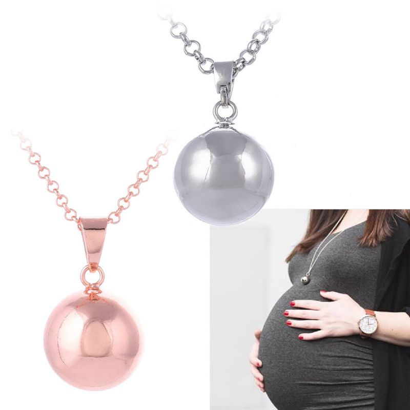 Harmonie Ball Halskette brillant Schwangerschaft Jahrgang Glockenspiel bola Anhänger 40 "Lange Kette Halskette für murmeln Bady Schmuck