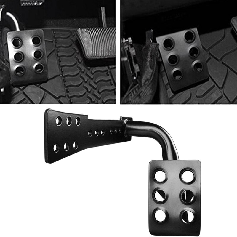 Steel Dead Pedal Left Side Foot Rest for Jeep Wrangler JK Unlimited 2007 Rubicon Sahara x Off Road Sport Accessories