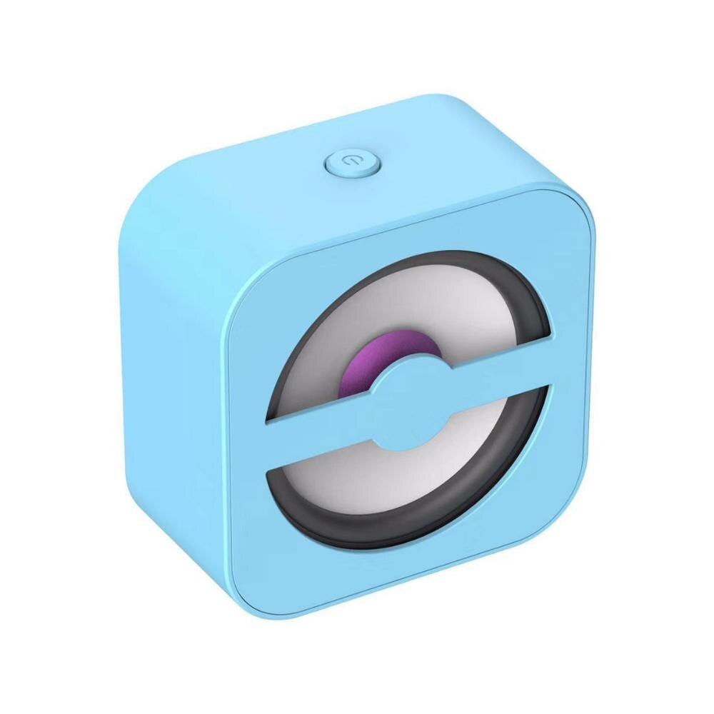 Kabelloser bluetooth-lautsprecher, tragbarer stereo-musik-quadrat-box, mini-kabelloser ki-smart-lautsprecher für smartphones: Blau