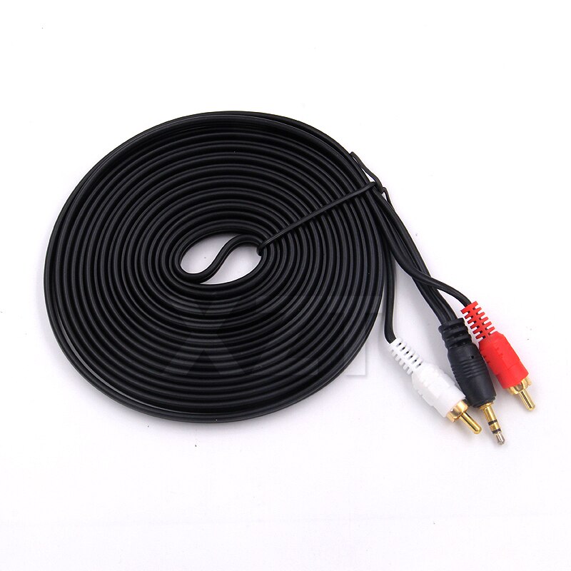15m/10m RCA Cable 3.5mm Jack to 2 RCA Aux Cable 3.5 mm to 2RCA Adapter Splitter Audio Cable for TV Box Home Theater Speaker Wire