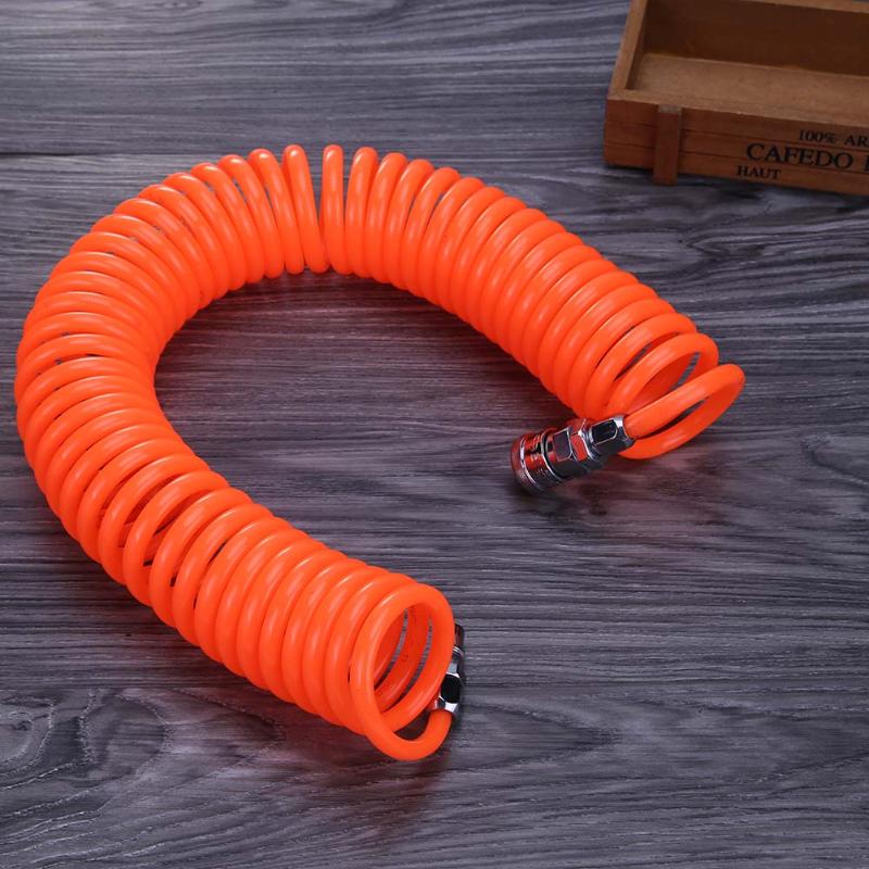 1pc Red Polyurethane PU Air Compressor Hose Tube Pneumatic Hose Pipe for Compressor Air Tool with 6m/9m Sizes Household Tools