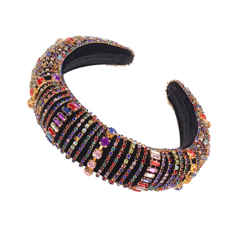 Mulheres coroa bandana menina senhoras strass hairbands cristal cheia hoop cabelo headwear festa de casamento acessórios para o cabelo ornamentos: 7