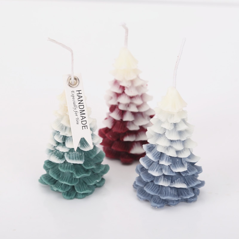 Grande FAI DA TE 3D Decorazione Albero di Natale Stampo in silicone Candela Forma di Fatti A Mano in Resina Argilla Artigianato Stampi Strumenti di Decorazione Fornitore