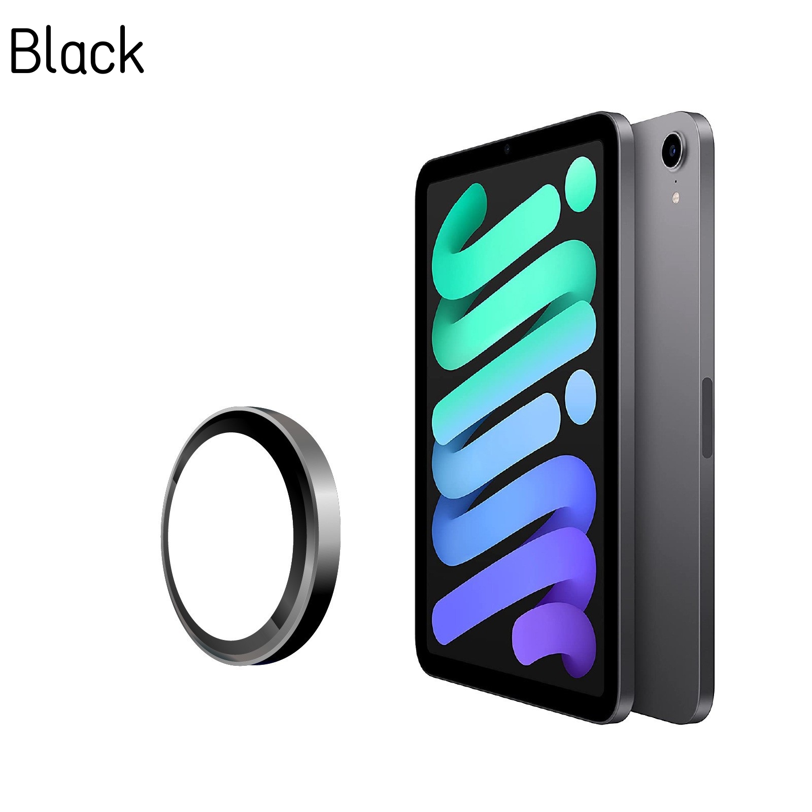 Protezione dell'obiettivo per Mela iPad 10 10.9 "2022 aria5 4 ipad mini 6 Obiettivo posteriore in vetro temperato HD Pellicola trasparente Accessori: 12.4 / nero