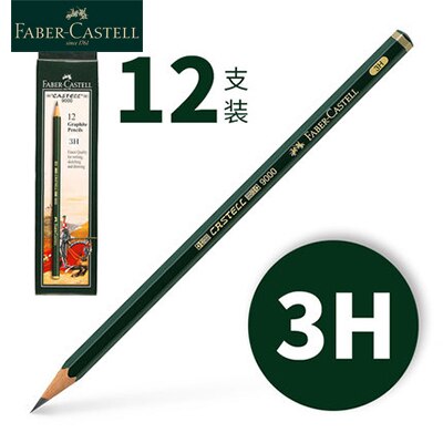 Faber-Castell 9000 Bleistifte 12/16 Stck einstellen Schule Bleistift Graphit Bleistift für Zeichnung Und Skizzieren Stift einstellen: 12Stck-3H