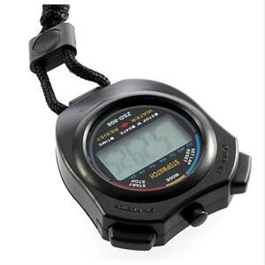 1pc Stylish Handheld Digital Stopwatch With LCD Display Sensitive Precise Digital Chronograph Timer + Neck Strap