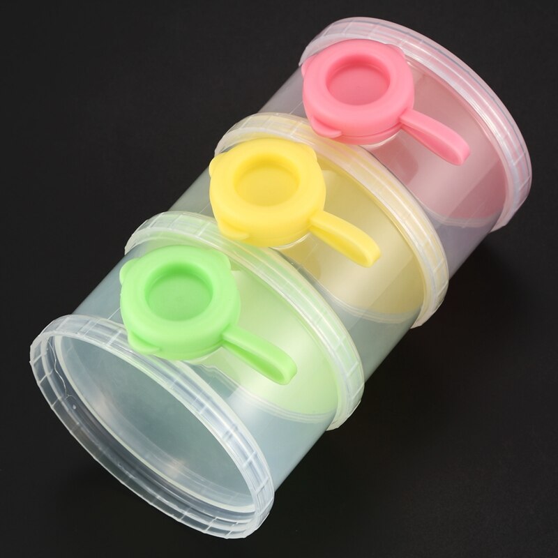 Dosierung Kasten von milchpulver mit 3 fächer für Baby Art