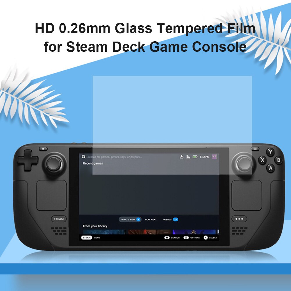 0.26Mm Hd Beschermende Glas Voor Stoom Deck Game Console Olie Proof Explosieveilige 9H Gehard Film Screen protector