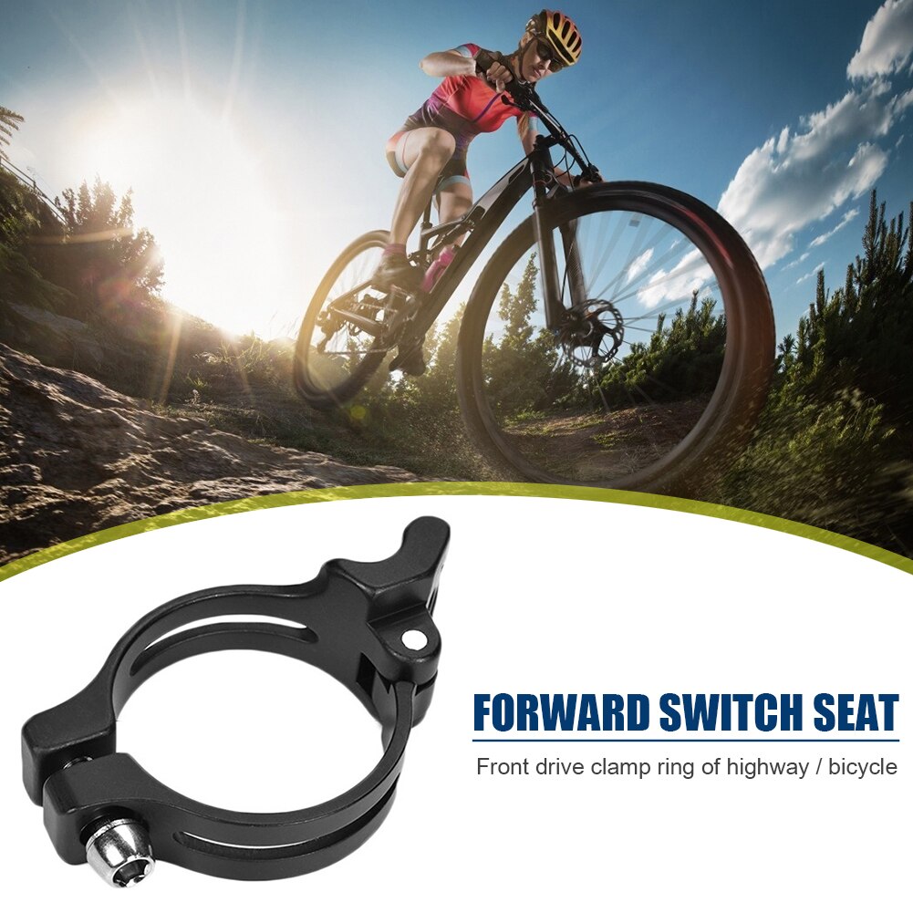Switch Straight Lock Clamp Post Bike Front Derailleur Clip Ring Adapter Mountain Bicycle Switch Clamp Converter