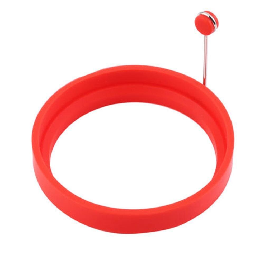 Gebakken Ei Pannenkoek Maker Anti-aanbak Koken Tool Ronde Hart Pannenkoek Maker Eierkoker Pan Flip Eieren Mold Keuken Bakken Accessoires: Watermelon red