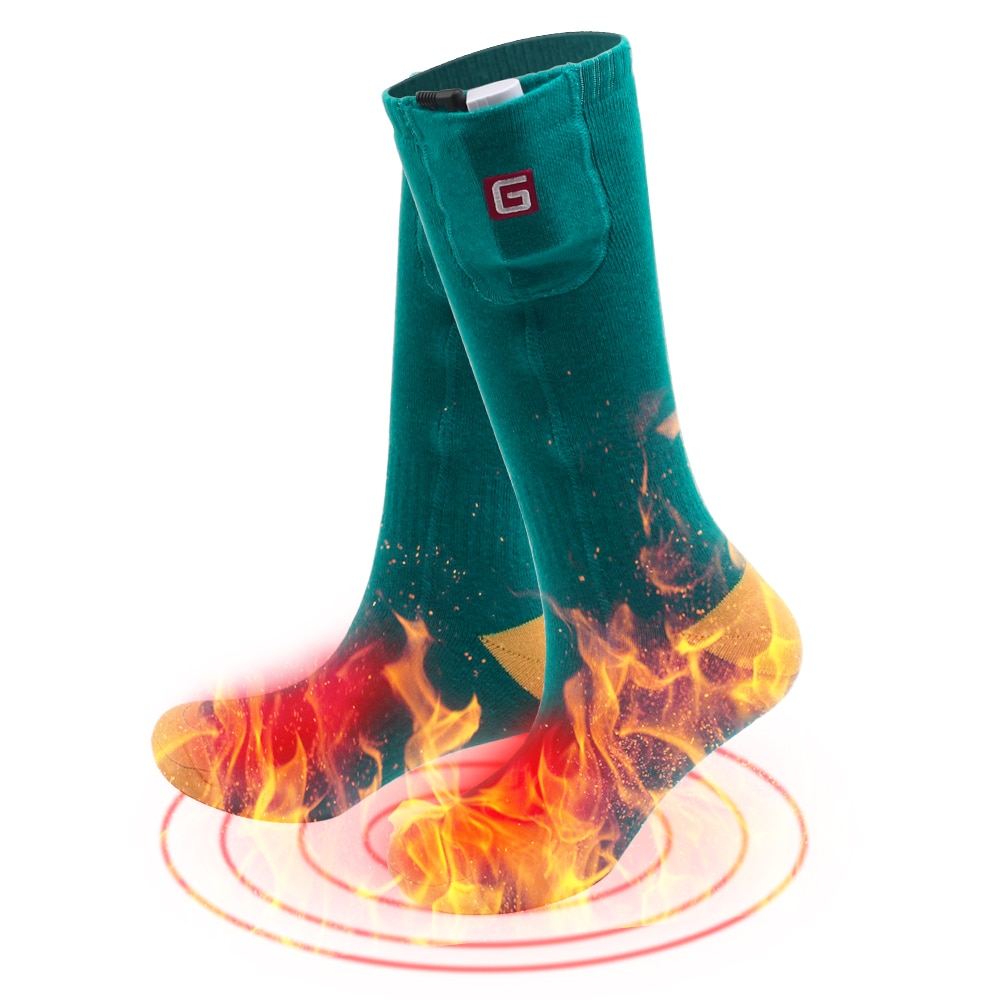 Electric Heated Socks Warm Socks with Rechargeable 3.7-Volt Battery Elastic Warm Health Socks for indoor and outdoor activities