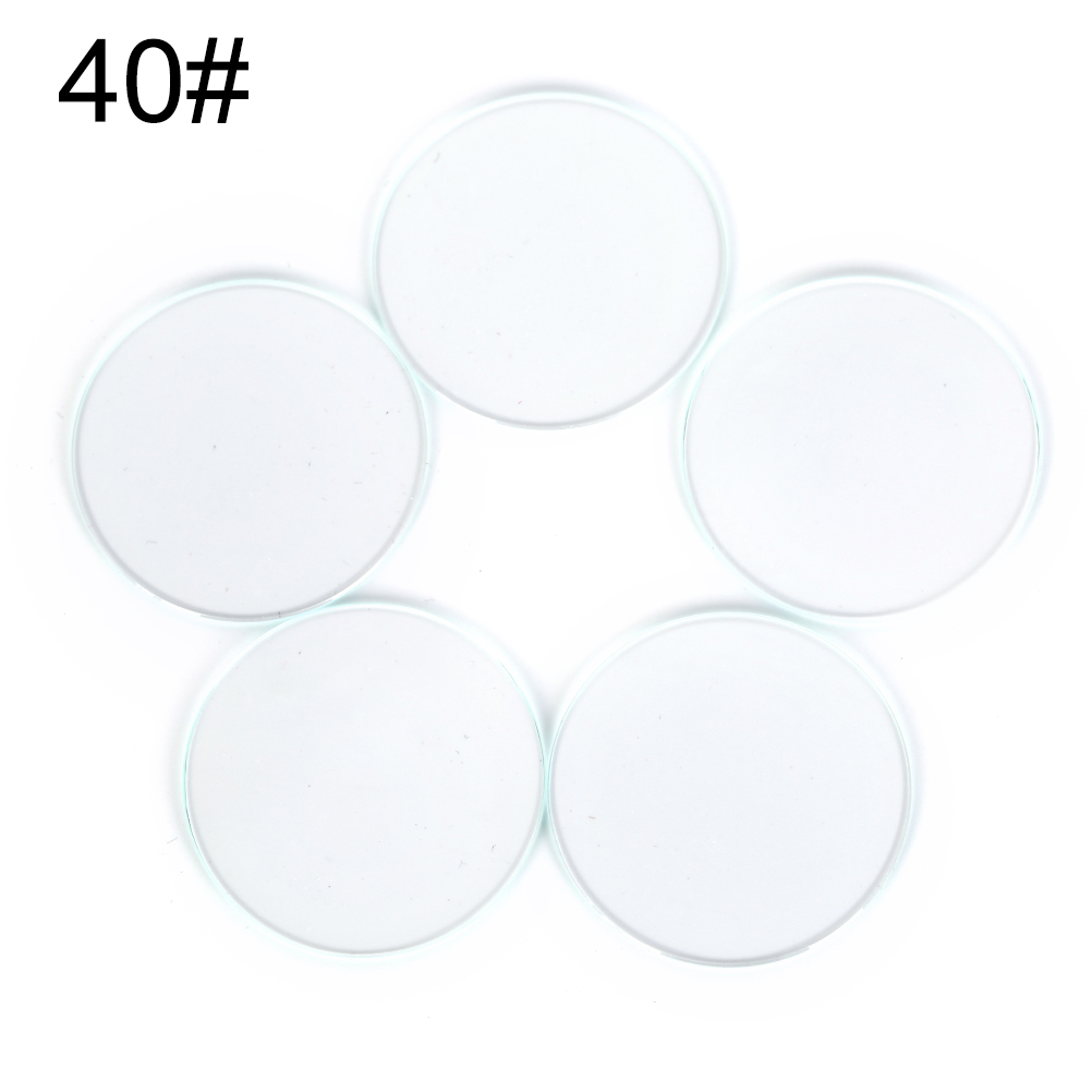 5 stk til reparation af ur str. 36mm/37mm/38mm/39mm/40mm urglas anti-ridse transparent rund krystal glas del: 40