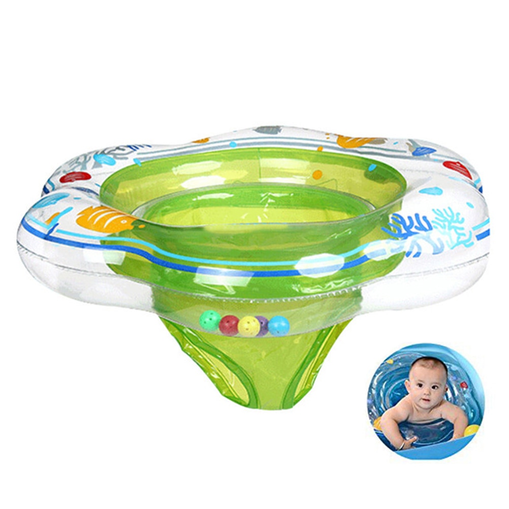 Spædbarn baby armhule flydende svømning ring oppustelig barn svømning ring svømning tilbehør barn svømning sæde pool tilbehør  #40: Grøn