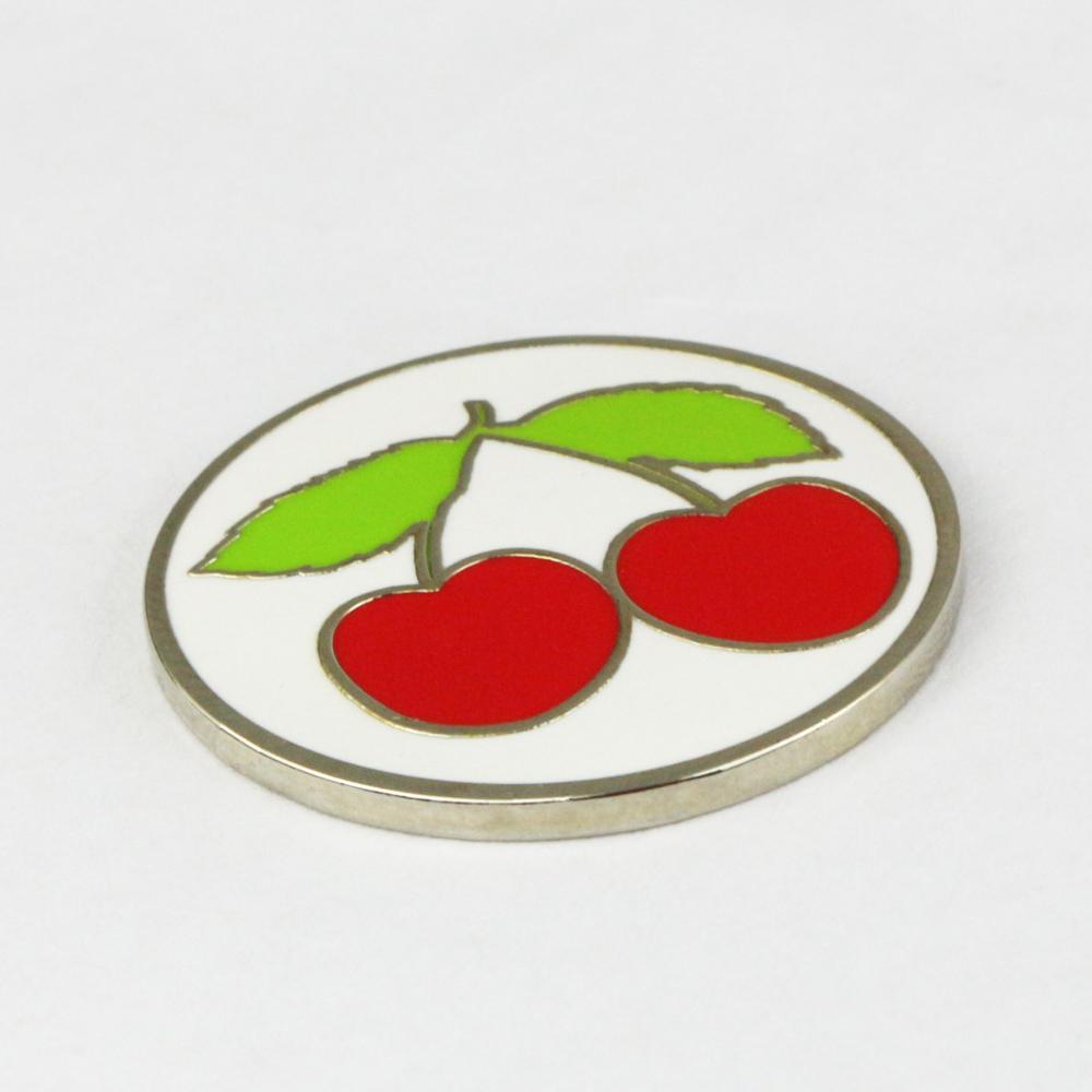 Pinmei golfbalmarkeringen emitteren hard geëmailleerd fruit golfmarkers niet-magneetmarkers eenvoudig te bevestigen aan golfdoppen, clips, verpakking van  of 5