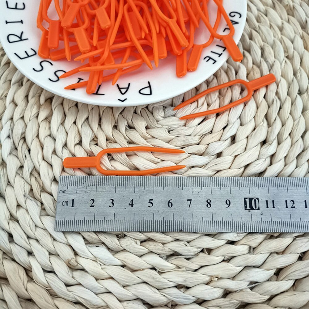 Fastgørelsesbeslag plantemaskine plastik klip 100 stk klemme armatur stolon gaffel have jordbær klip plante jordbær klip værktøj