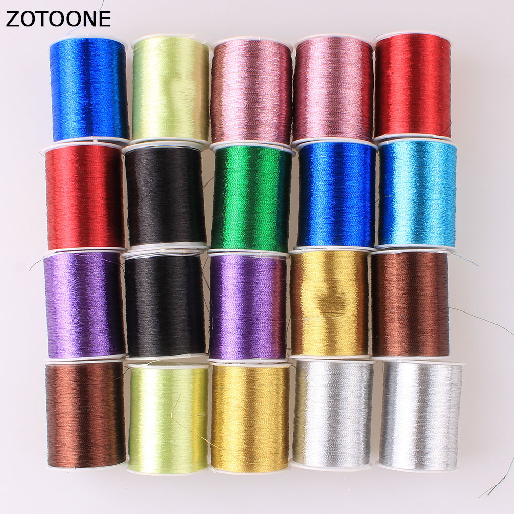 Zotoone 20 Stks/partij Kleurrijke Nylon Machine Borduurwerk Naaigaren Hand Naaigaren Craft Patch Stuurwiel Naaien Leveringen