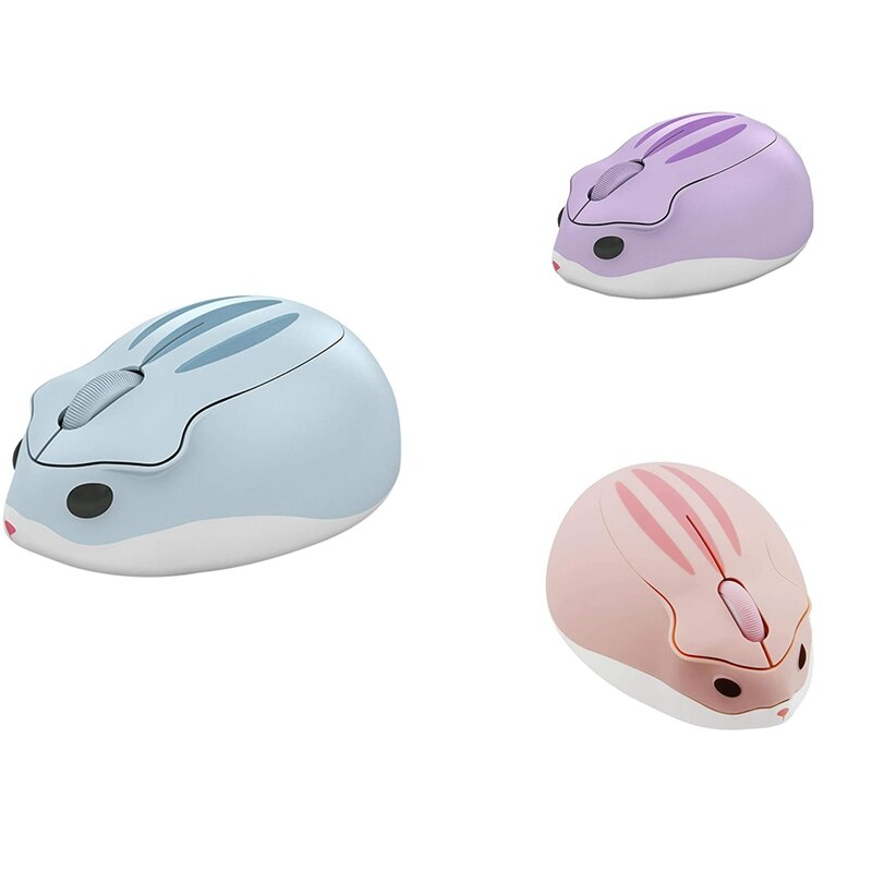 2.4Ghz Wireless Mouse Cute Hamster Shape Portable Mobile Optical 1200DPI USB Mice Cordless Mouse For PC Laptop