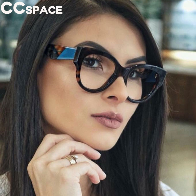 45636 retro Runde Katze Auge Brillengestelle Damen Markendesigner Optische Computerbrille