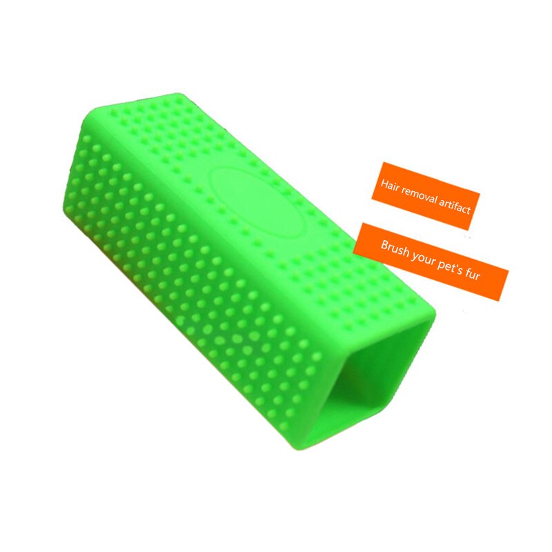 Brosse de Massage en Silicone pour chien, pour éliminer les poils collants, produits de soins