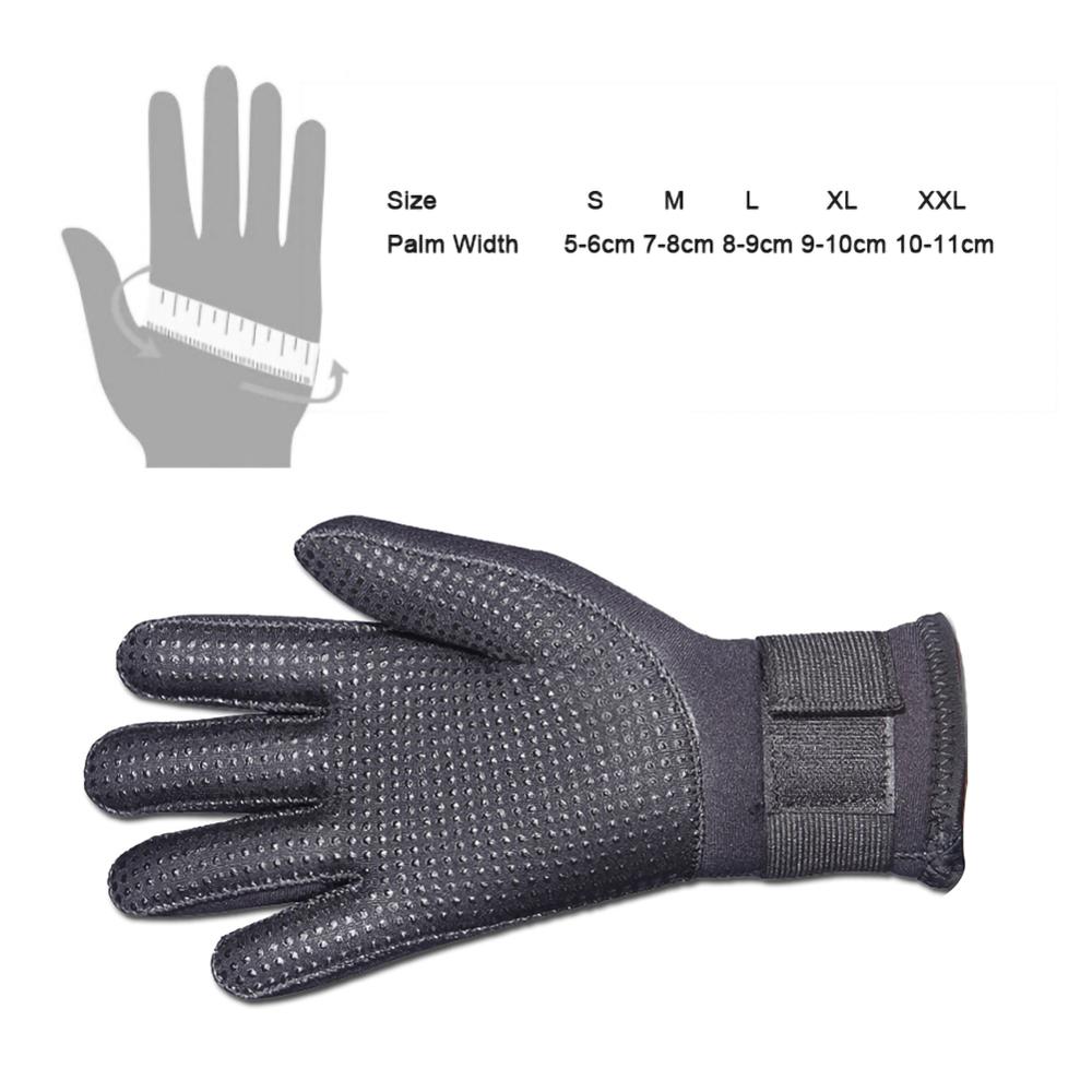 Guantes de neopreno de 5MM para submarinismo, pesca submarina, buceo, surf, canoa