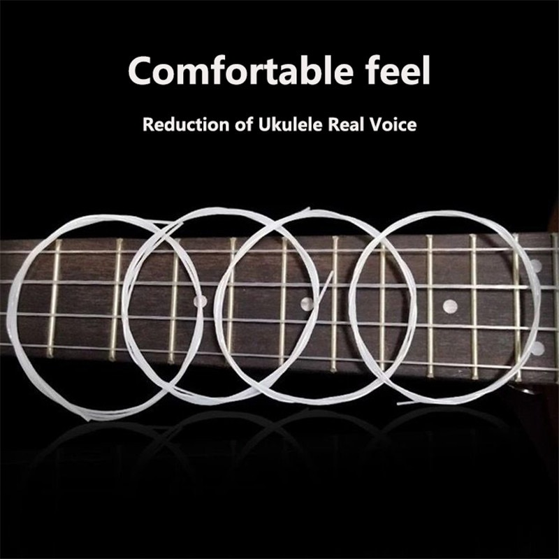 8 Uds Regular GCEA Tuned Nylon triple ocho cuerdas para 21/ 23 / 26 pulgadas Durable Ukulele cuerdas Stringed instrumentos partes