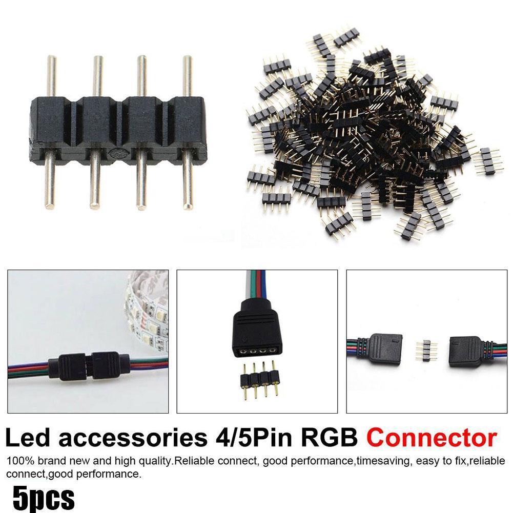 4-- pins mannelijke naar mannelijke stekkerconnector 3528 5050 rgb led-lichtstrip  e3 z 7