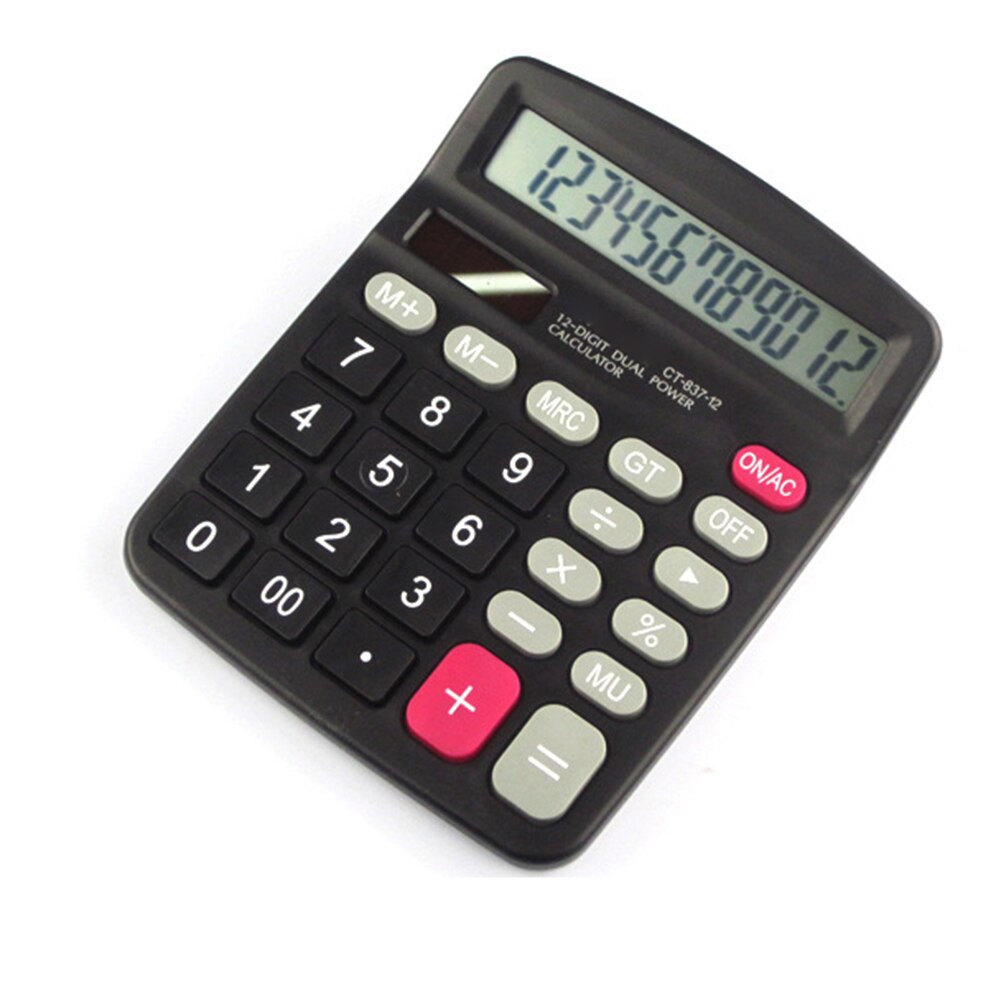 12 Digit Large Screen Electronic Calculator Office Financial Accounting Tool