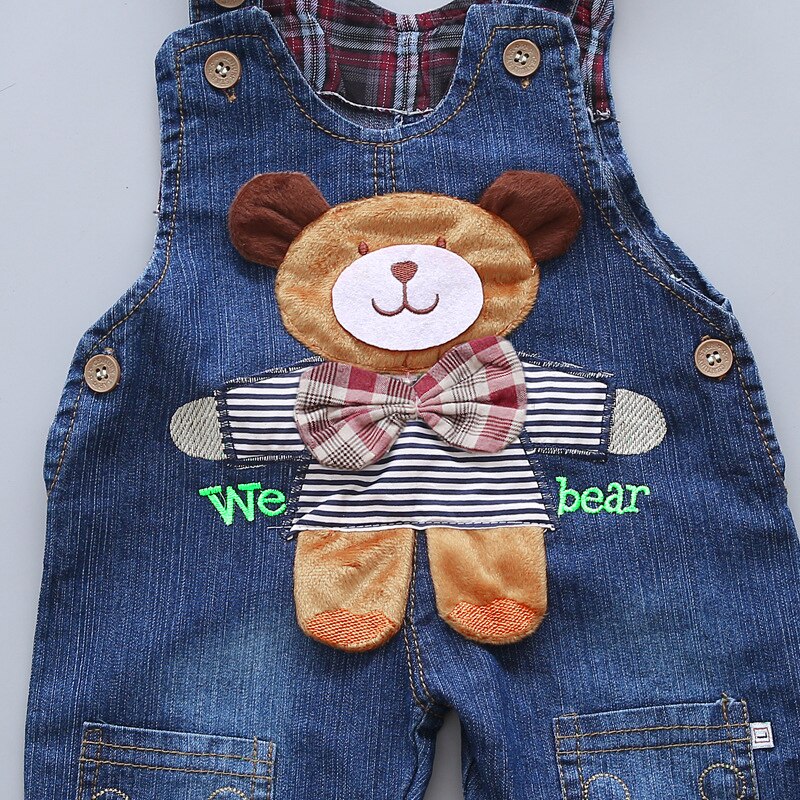 Ienens bebê menina menino solto calças jeans macacão da criança infantil meninos denim dungarees criança crianças menina calças compridas bottoms 1-3y